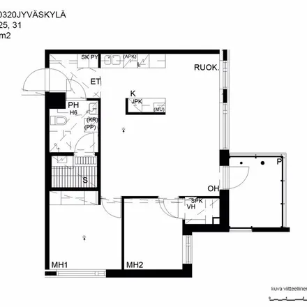 Rent this 3 bed apartment on Kelokatu 4 in 40320 Jyväskylä, Finland