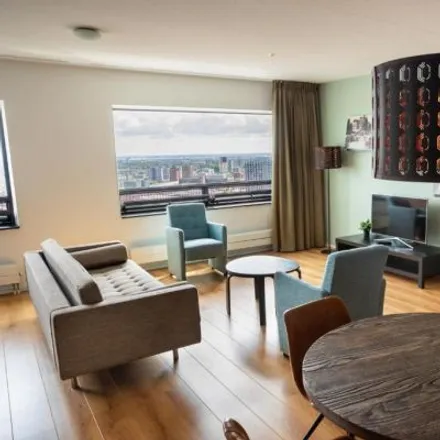 Rent this studio apartment on The Hague Tower in Rijswijkseplein 400, 2516 LW The Hague