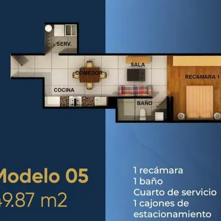 Buy this 1 bed apartment on Calzada Lázaro Cárdenas 3478 in Jardines de Los Arcos, 44500 Guadalajara