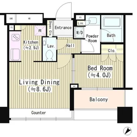 Image 2 - Takanawa View Heights, Sakurada-dori, Higashi-Gotanda 4-chome, Minato, 108-8606, Japan - Apartment for rent