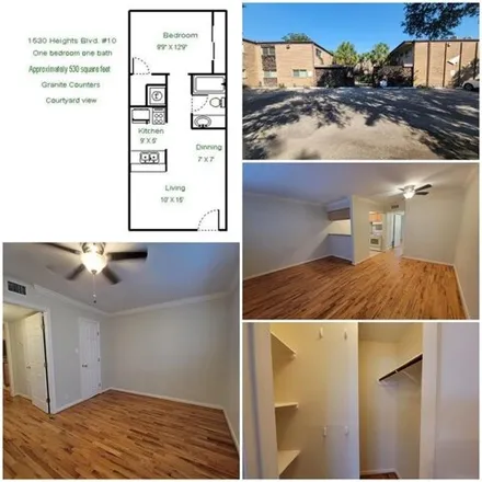 Rent this 1 bed apartment on Doctor B F Coop House in 1536 Heights Boulevard, Houston