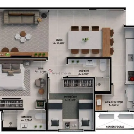 Buy this 3 bed apartment on Rua Madre Maria Villac in Canasvieiras, Florianópolis - SC
