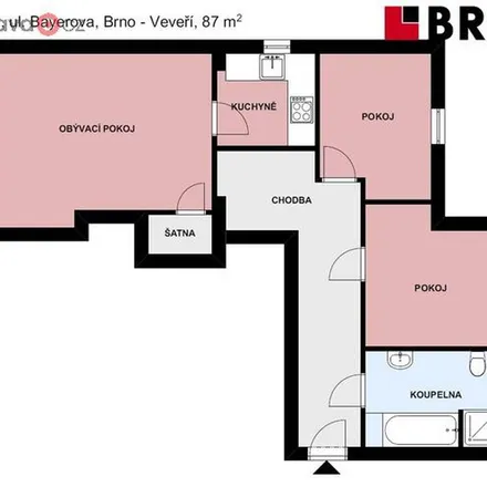 Image 6 - Bayerova 576/6, 602 00 Brno, Czechia - Apartment for rent