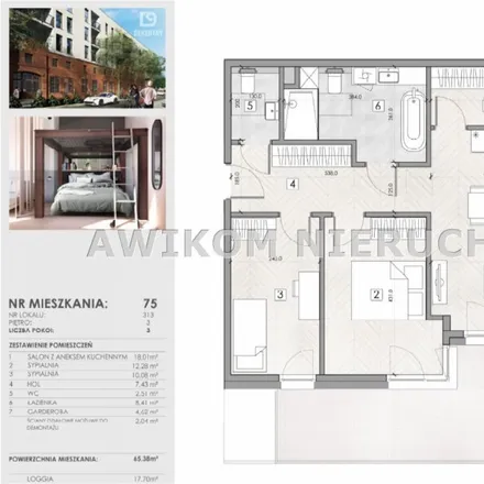 Buy this 3 bed apartment on Adama Mickiewicza 24 in 96-300 Żyrardów, Poland