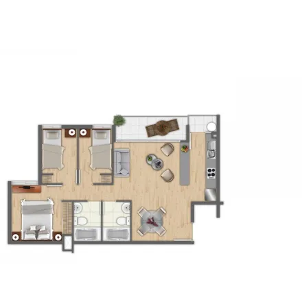 Buy this 3 bed apartment on Nueva Recoleta in 769 0000 Recoleta, Chile