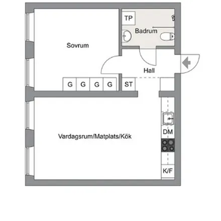 Rent this 2 bed apartment on Valborgsmässovägen 20 in 126 37 Stockholm, Sweden