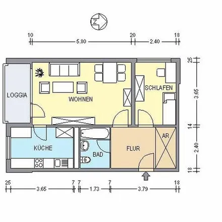 Rent this 2 bed apartment on Hugo-Heimann-Straße 23 in 12353 Berlin, Germany