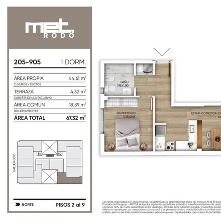 Buy this 2 bed apartment on José Enrique Rodó 2287 in 2291, 11200 Montevideo