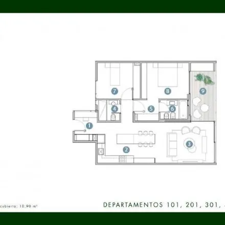 Buy this 2 bed apartment on Migueletes 1651 in Belgrano, C1426 DQG Buenos Aires