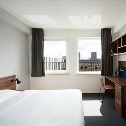 Rent this studio apartment on The Social Hub The Hague in Hoefkade 9, 2526 BN The Hague