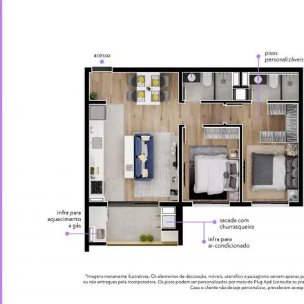 Buy this 2 bed apartment on Rua Joaquim Nabuco 497 in Tingui, Curitiba - PR