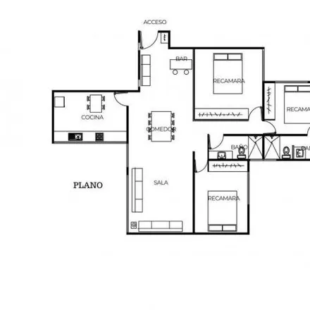 Buy this 3 bed apartment on José María Rico in Benito Juárez, 03240 Santa Fe
