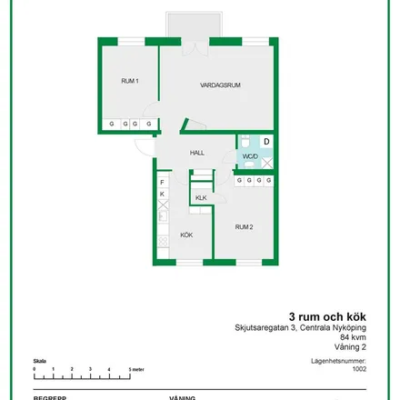 Rent this 1 bed apartment on Östra Kyrkogatan in 611 34 Nyköping, Sweden