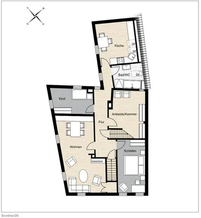 Rent this 4 bed apartment on Burggrafenplatz 1 in 91083 Baiersdorf, Germany