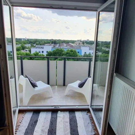 Rent this 2 bed apartment on Park Moczydło in Aleja Prymasa Tysiąclecia, 01-424 Warsaw