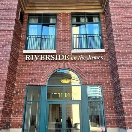 Rent this 1 bed apartment on Riverside on The James Parking in South 11th Street, Richmond