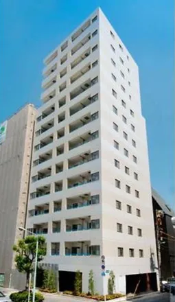 Rent this 1 bed apartment on 新富稲荷神社 in Tsukuda Ohashi-dori, Shintomi 2-chome