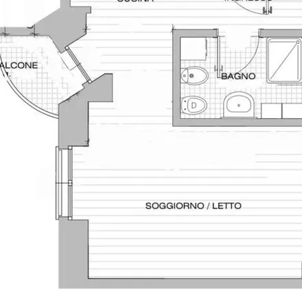 Rent this 1 bed apartment on Scuola Primaria Ariberto in Via San Vincenzo, 20123 Milan MI