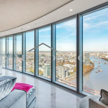 Rent this 3 bed apartment on Saint George Wharf Tower in 1 Nine Elms Lane, Nine Elms