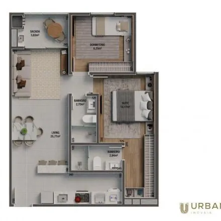 Buy this 2 bed apartment on Rua Alberto Werner 434 in Vila Operária, Itajaí - SC