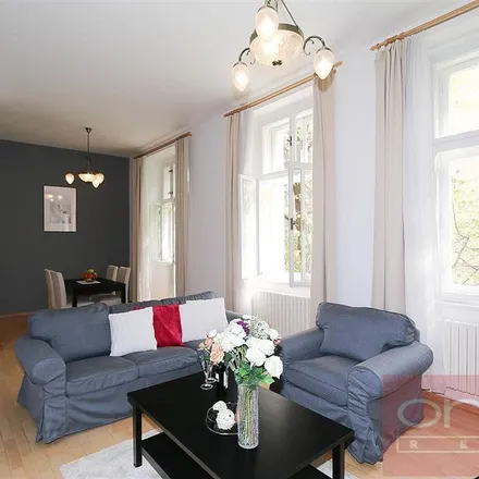 Rent this 1 bed apartment on Belgická in 120 00 Prague, Czechia