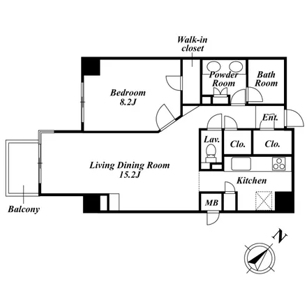 Image 2 - コートアネックス麻布永坂, Nezumi-zaka Street, Azabu, Minato, 106-0043, Japan - Apartment for rent