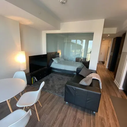 Rent this 1 bed apartment on Panda Condos in Lane W Yonge S Elm, Old Toronto