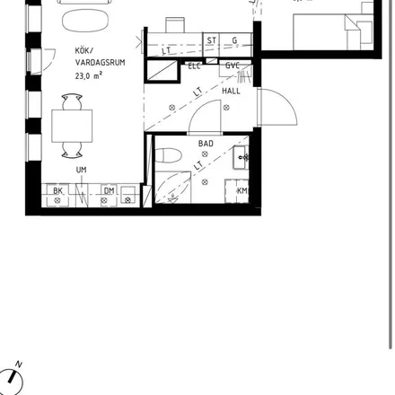 Rent this 2 bed apartment on Klarabergsgatan in 111 57 Stockholm, Sweden