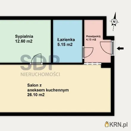 Buy this 2 bed apartment on Henryka Michała Kamieńskiego 224a in 51-126 Wrocław, Poland
