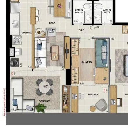 Buy this 2 bed apartment on Condomínio Varandas de Barra Bonita in Avenida José Luiz Ferraz 250, Recreio dos Bandeirantes