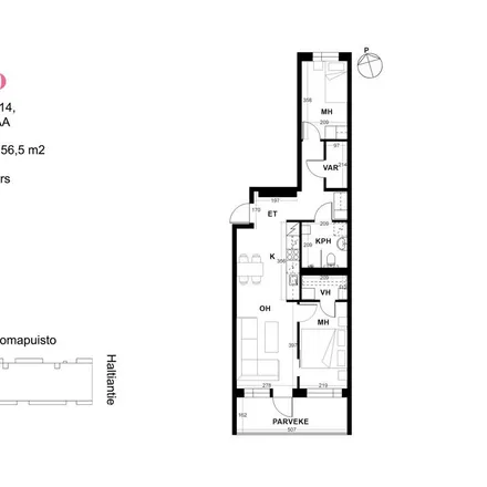 Rent this 3 bed apartment on Haltiantie 14 in 01600 Vantaa, Finland