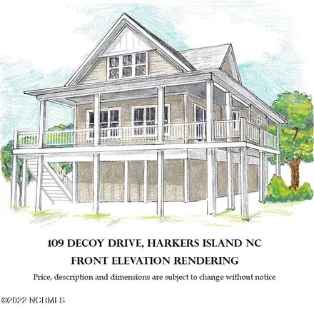 Buy this 3 bed house on 101 Decoy Drive in Carteret County, NC 28531