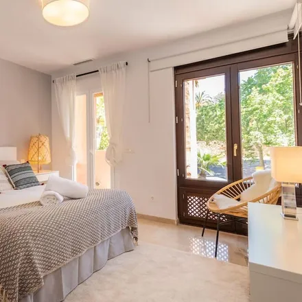 Rent this 4 bed townhouse on Parking Hospital Costa del Sol Marbella in Autovía del Mediterráneo, 29600 Marbella