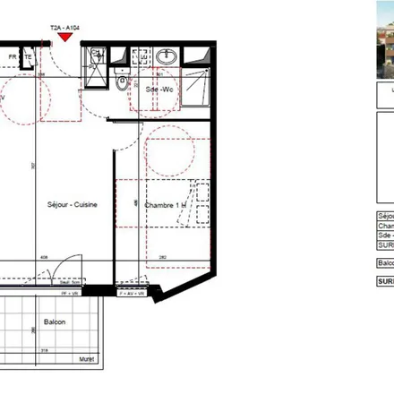 Rent this 2 bed apartment on 10 Rue de la Gare in 69890 La Tour-de-Salvagny, France