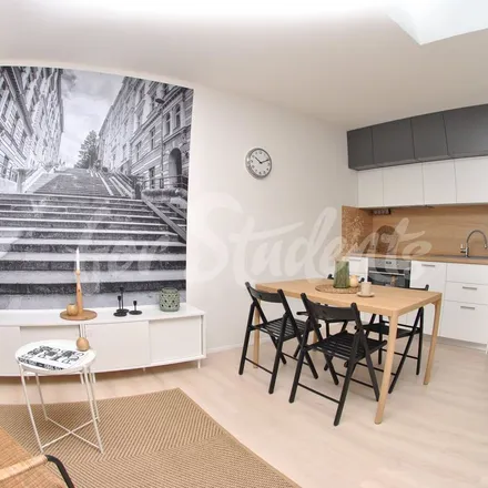 Rent this 1 bed apartment on Jeronýmova 1346/43 in 618 00 Brno, Czechia