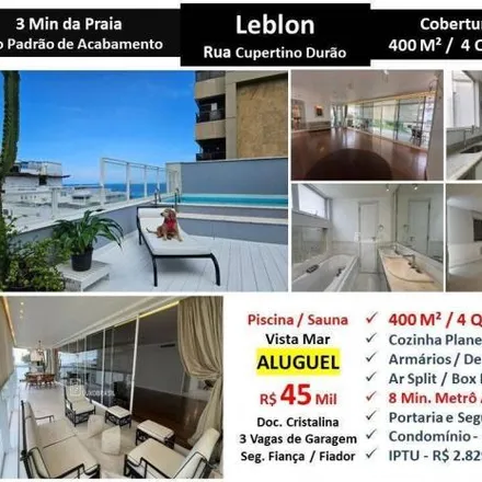 Rent this 4 bed apartment on Avenida Delfim Moreira in Leblon, Rio de Janeiro - RJ