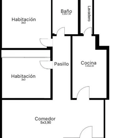 Buy this 2 bed apartment on José Juan Biedma 974 in Caballito, C1405 ARC Buenos Aires