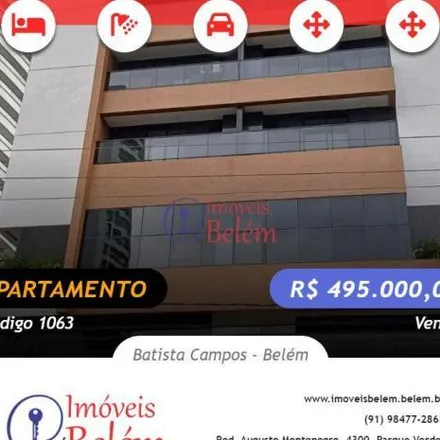 Buy this 2 bed apartment on Travessa Apinagés 585 in Batista Campos, Belém - PA