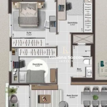 Buy this 3 bed apartment on Rua Celito Antônio Clasen in Nossa Senhora do Rosário, São José - SC