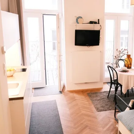Rent this studio apartment on Franzensgasse 12 in 1050 Vienna, Austria