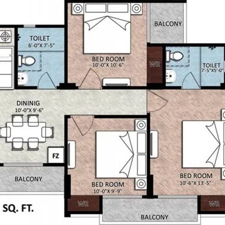 Rent this 3 bed apartment on unnamed road in Varanasi District, Varanasi - 221004
