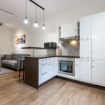 Rent this 1 bed apartment on Fabiánova 507/8 in 150 00 Prague, Czechia
