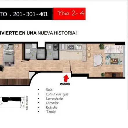 Buy this 1 bed apartment on Los Bardos 114 in Chorrillos, Lima Metropolitan Area 15064