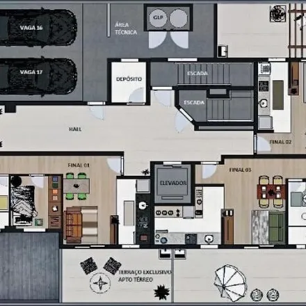 Buy this 2 bed apartment on Rua Almirante Tamandaré 503 in Alto da Rua XV, Curitiba - PR