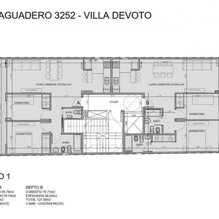 Buy this 2 bed apartment on Desaguadero 3250 in Villa Devoto, C1417 BSY Buenos Aires