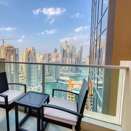 Rent this studio apartment on The Address Dubai Marina