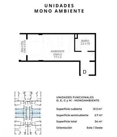 Buy this studio apartment on La Bahía in Avenida Néstor Carlos Kirchner, Partido de Ituzaingó