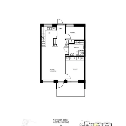 Rent this 3 bed apartment on Sandstensvägen 1 in 224 77 Lund, Sweden