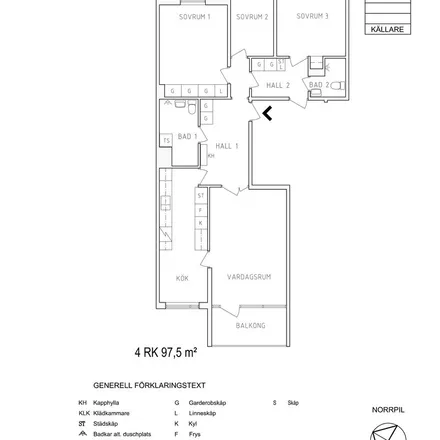 Rent this 4 bed apartment on Norra Köpmangatan 23 in 803 20 Gävle, Sweden