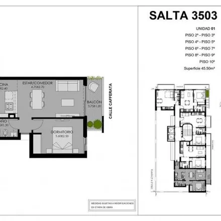 Buy this 1 bed apartment on Salta 3502 in Luis Agote, Rosario